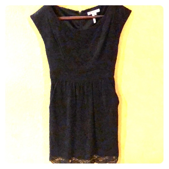 BCBGeneration black lace dress, lined, pockets, 2 - Picture 1 of 3
